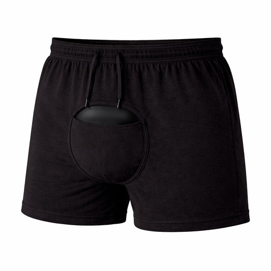 black sauna shorts with gel pack